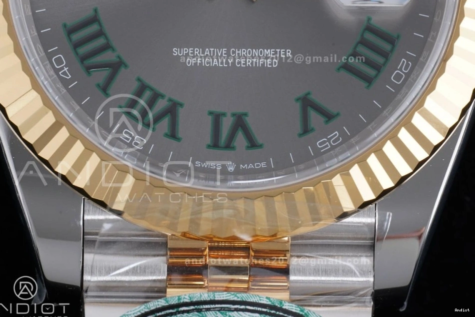 904L Best Dial Green 126333 Power Edition on Jubilee Marker Hours Roman 41 1:1 SS Gray YG Steel Bracelet (72 SH3235 Reserve) DateJust Clean 0518